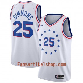 Philadelphia 76ers Trikot Ben Simmons 25 2018-19 Nike Weiß Swingman - Herren